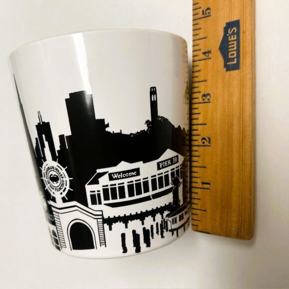 Mercantile San Francisco Mug Artist Designed Large White Black - Picture 6 of 6